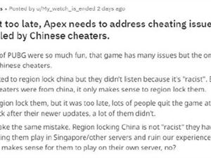 Apex英雄辅助外挂泛滥 国外玩家请愿官方锁掉中国区