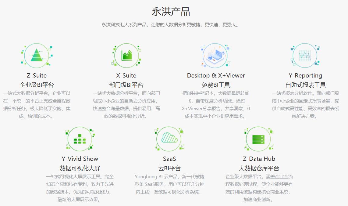 永洪科技官方网站截图