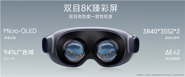 vivo Vision探索版双目8K分辨率 1000度近视也能用