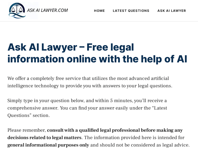 Ask AI Lawyer