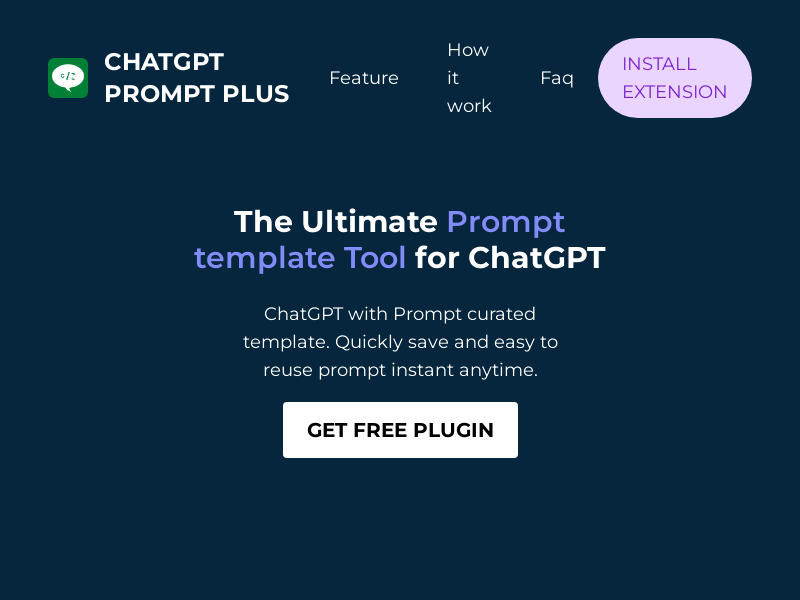 ChatGPT Prompt Plus