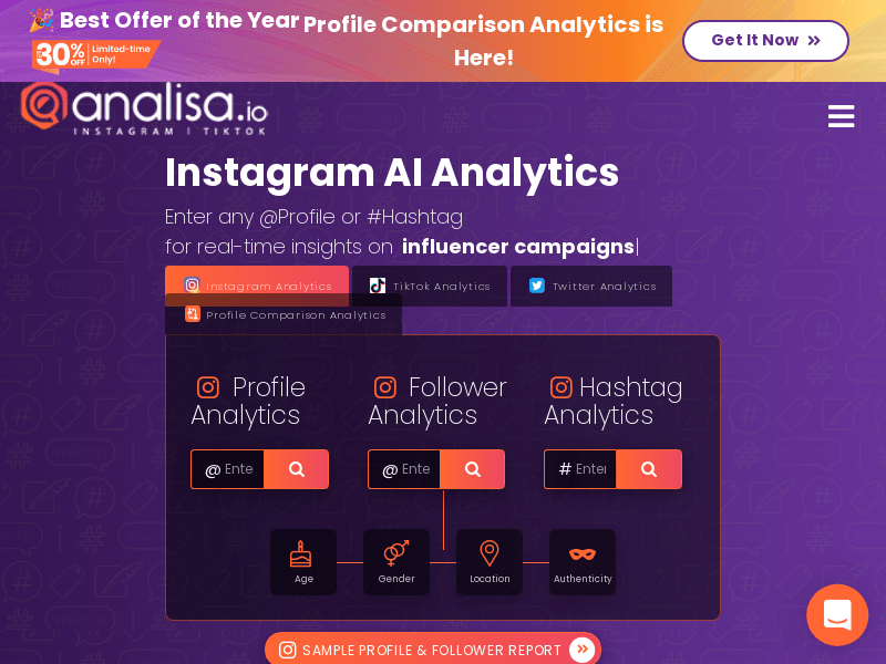 Analisa.io-Instagram- und TikTok-Analysetool