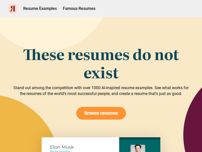 This Resume Does Not Exist