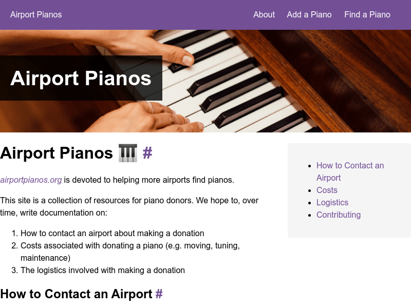 Airport Pianos