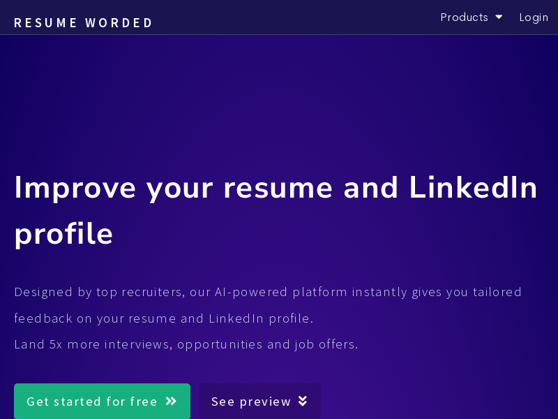 Resume Worded