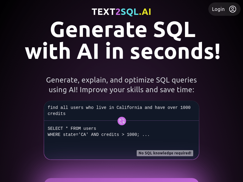 Text2SQL.AI