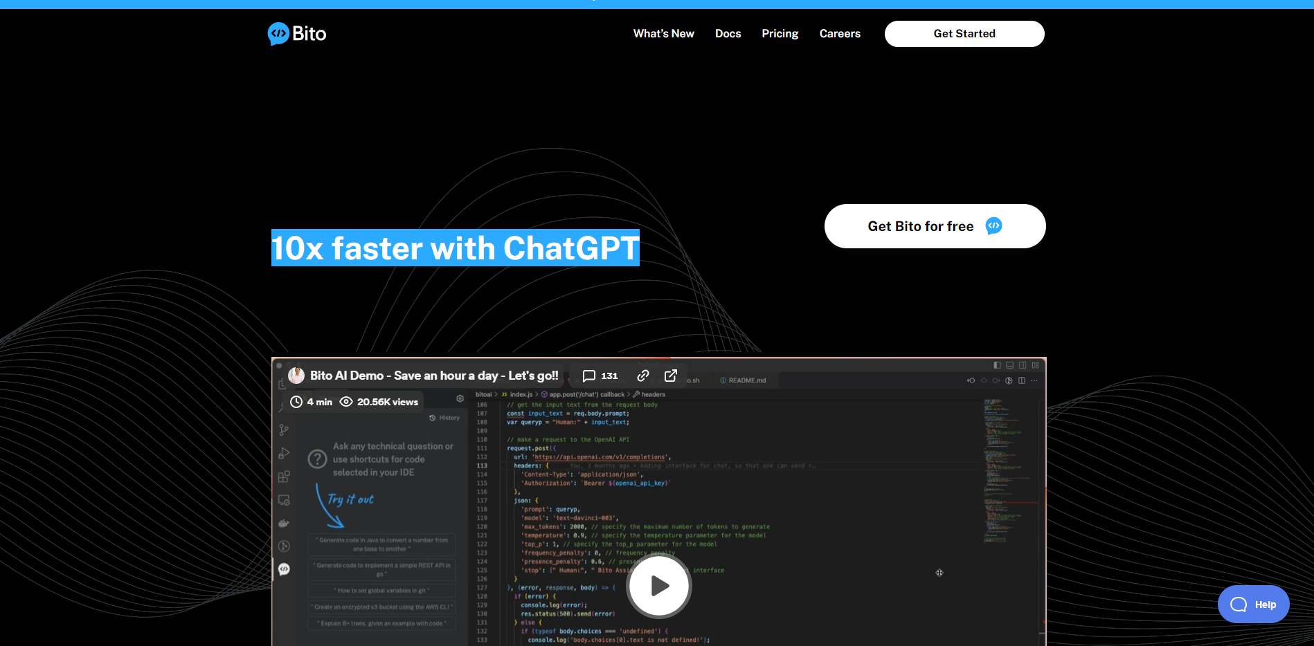 Bito AI: Bring ChatGPT to your IDE for Developers