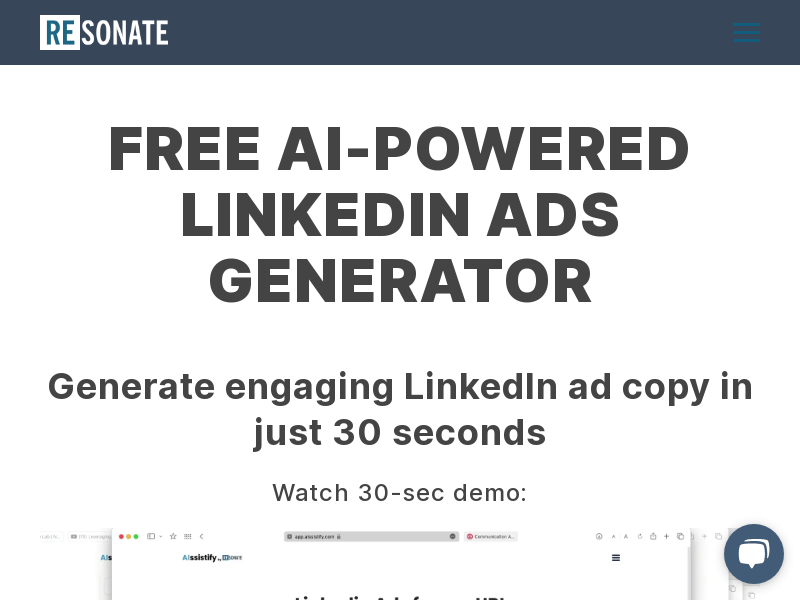 Free AI-Powered LinkedIn Ad Generator