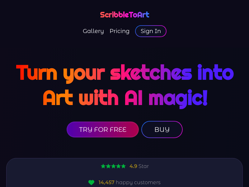 Scribble To Art