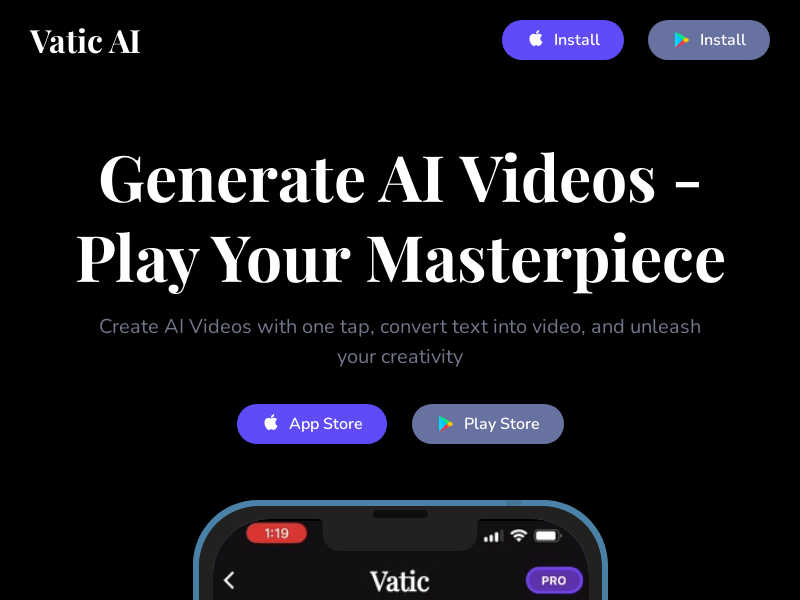 Vatic - AI Video Generator