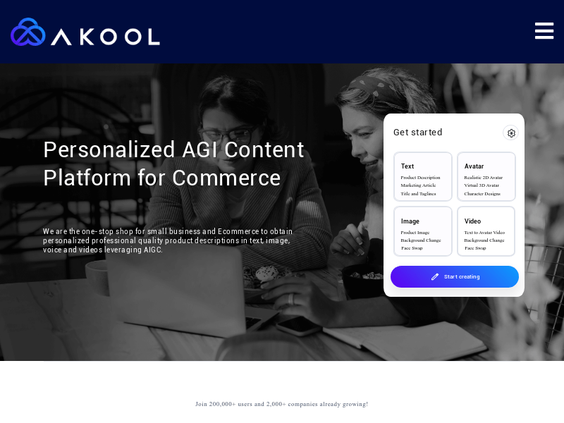 AI Commerce Content Platform by Akool