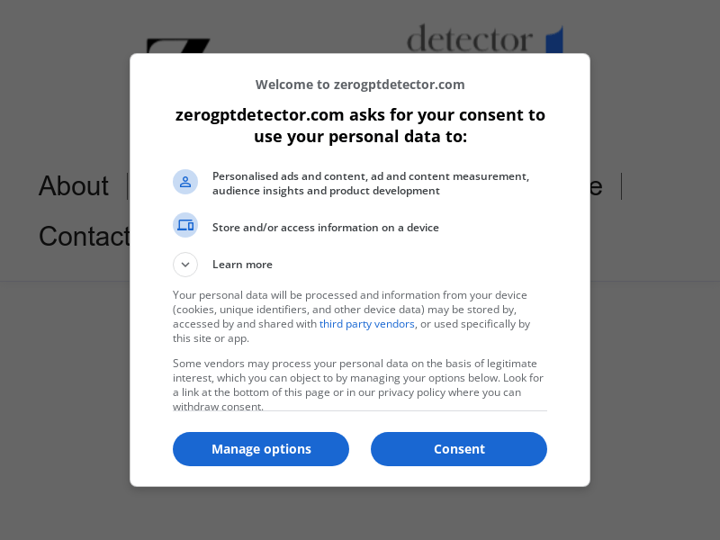 ZeroGPT Detector