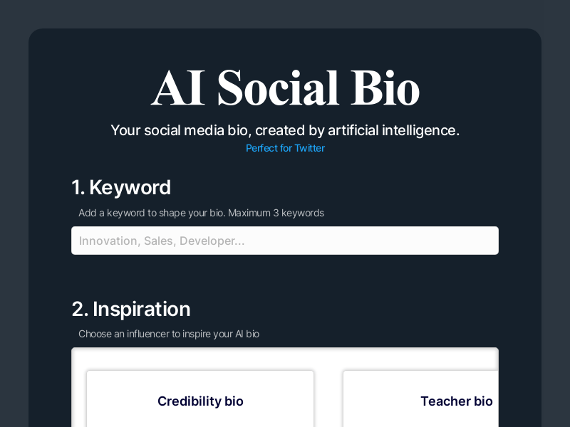 AI Social Bio