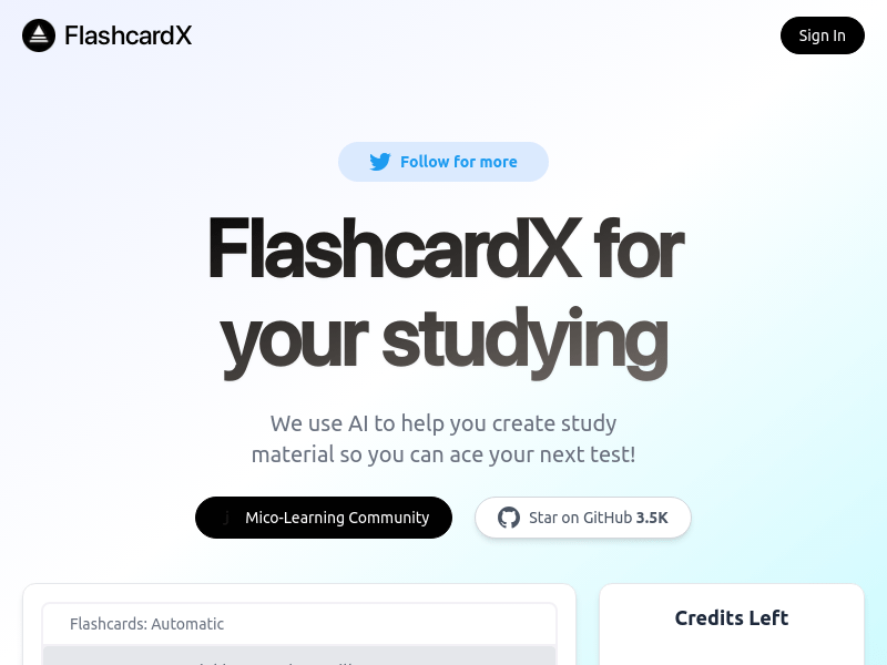 FlashcardX