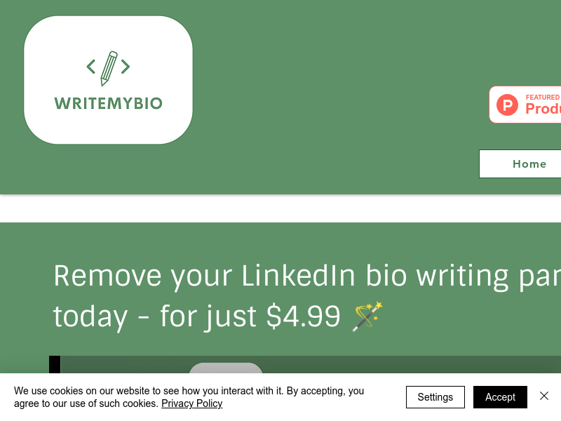 WriteMyBio