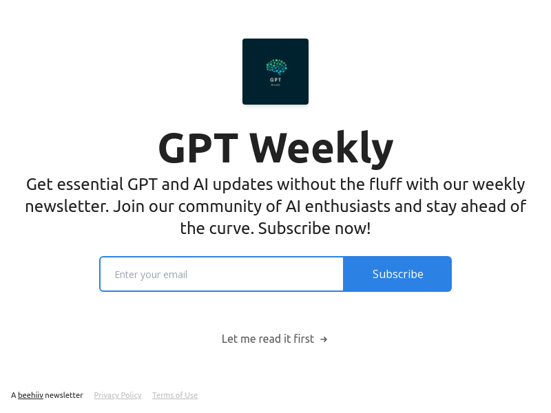 GPT Weekly