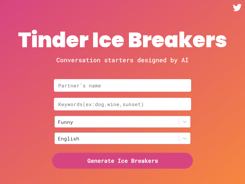 Tinder Ice Breakers