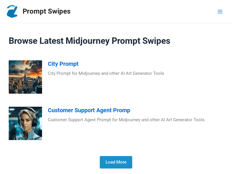 Prompt Swipes For Midjourney