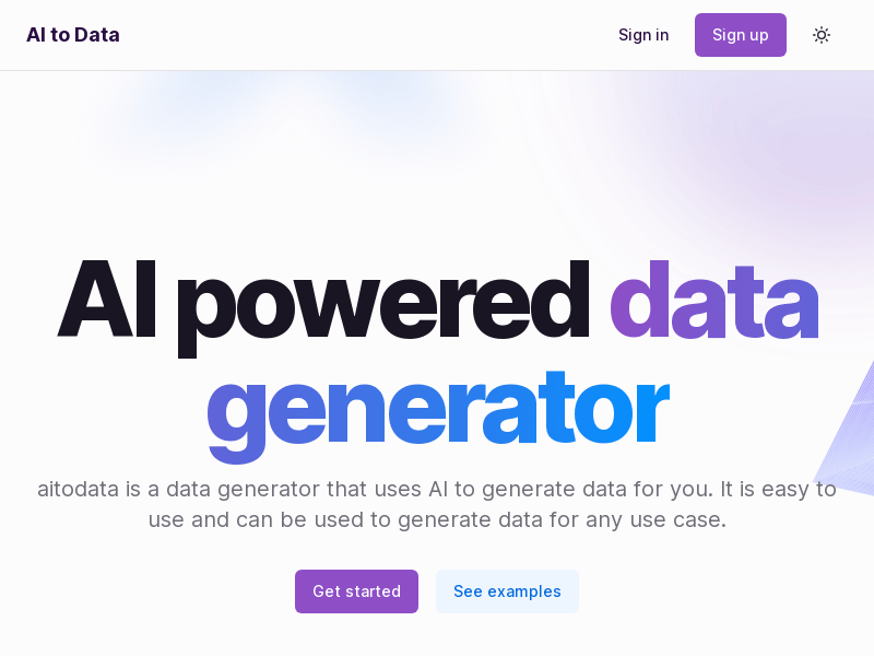 AI to Data