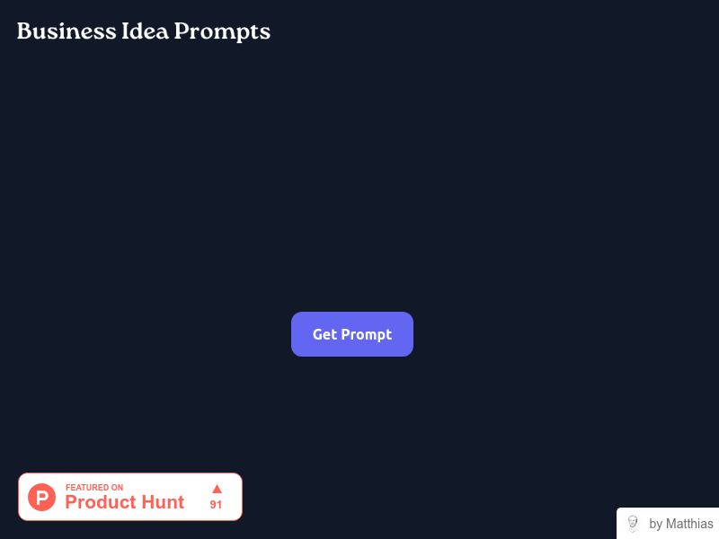 BusinessIdeaPrompts