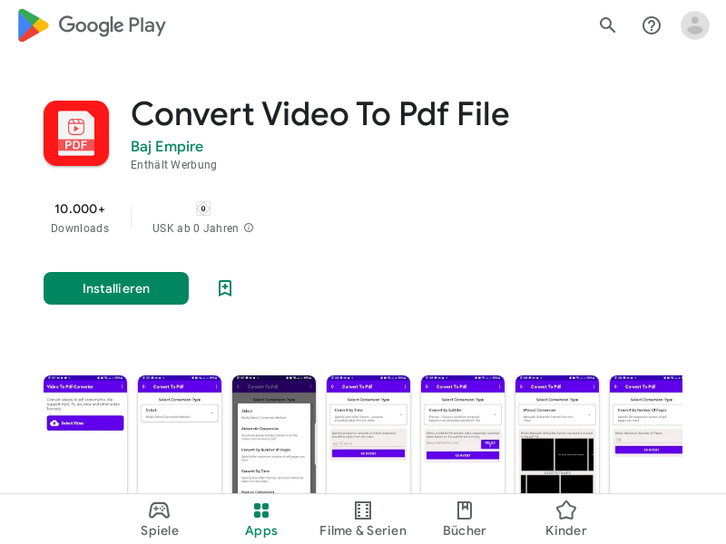 Video To Pdf Converter