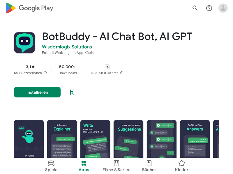 BotBuddy - AI Chat Bot, ChatGPT