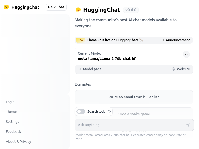 Hugging Chat