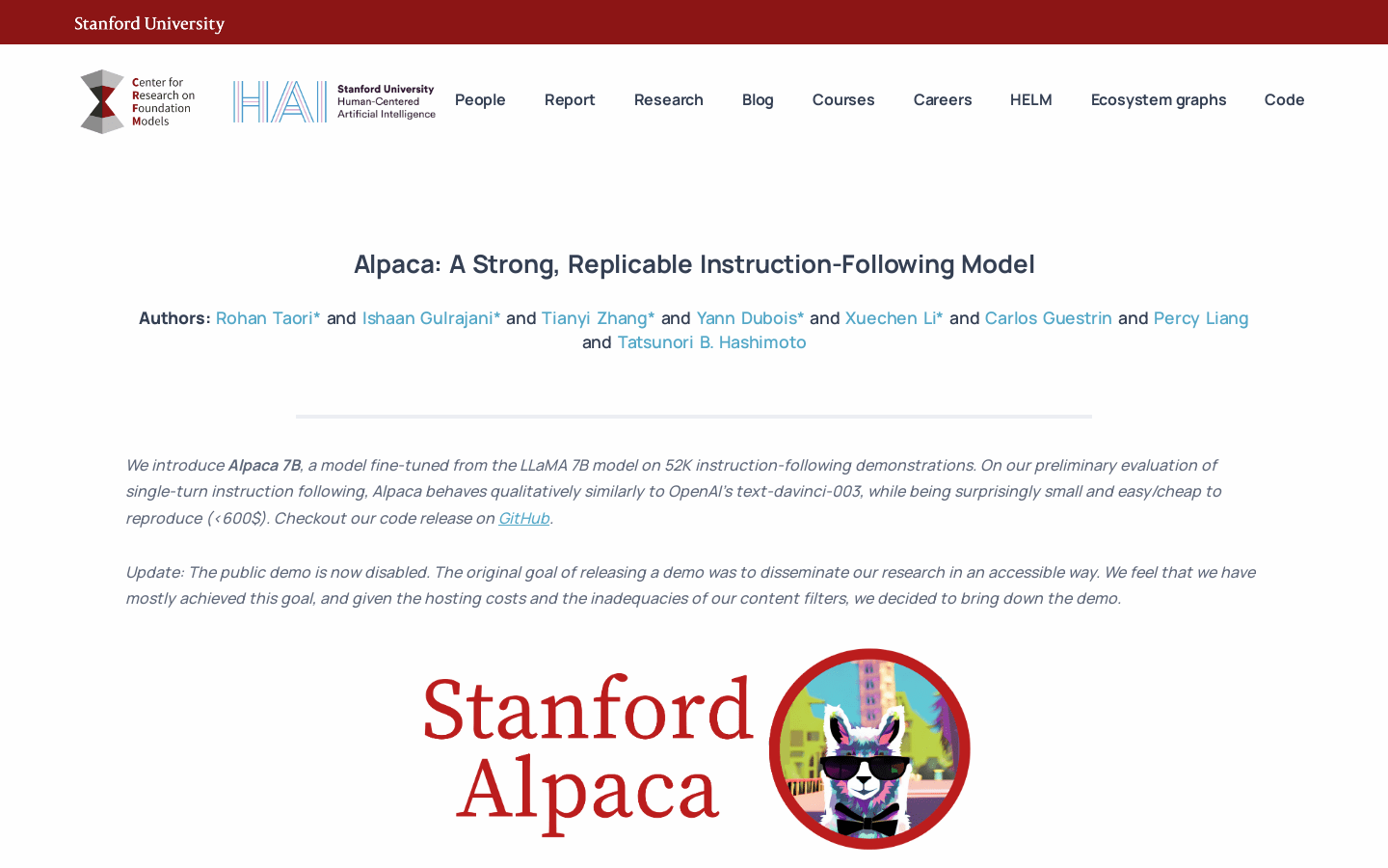 Stanford Alpaca