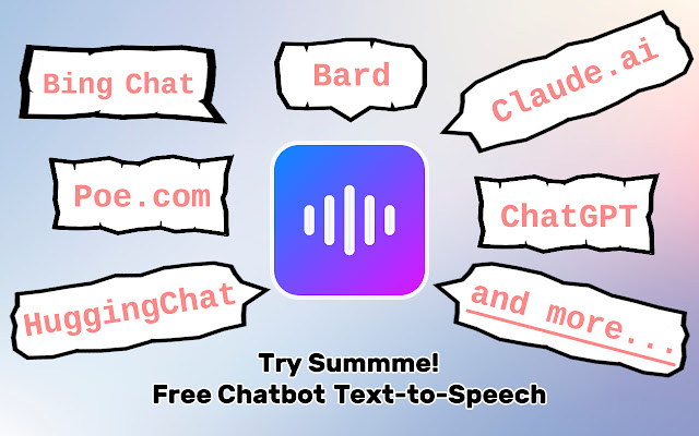 Summme - Text to Speech (TTS) for AI Chatbots