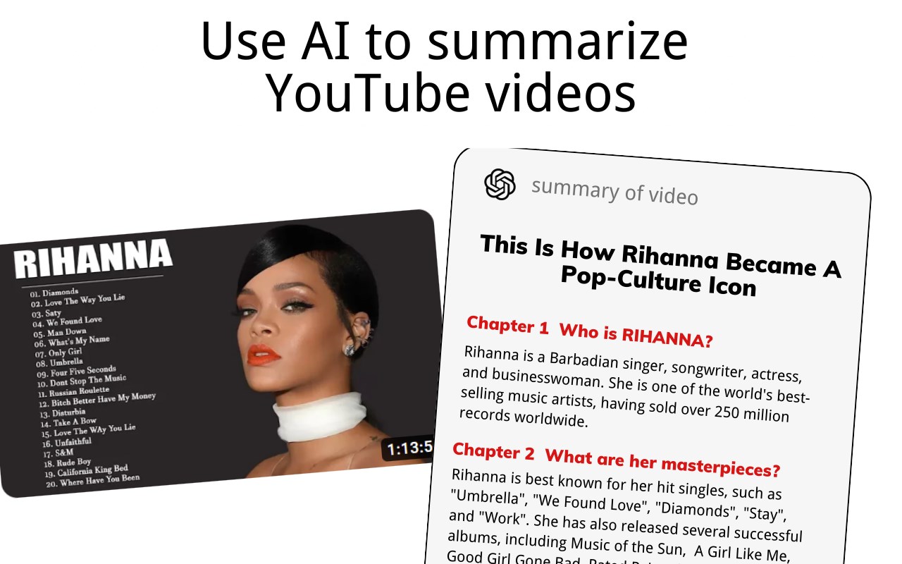 YouTube Videos Summary Easy Copy with AI