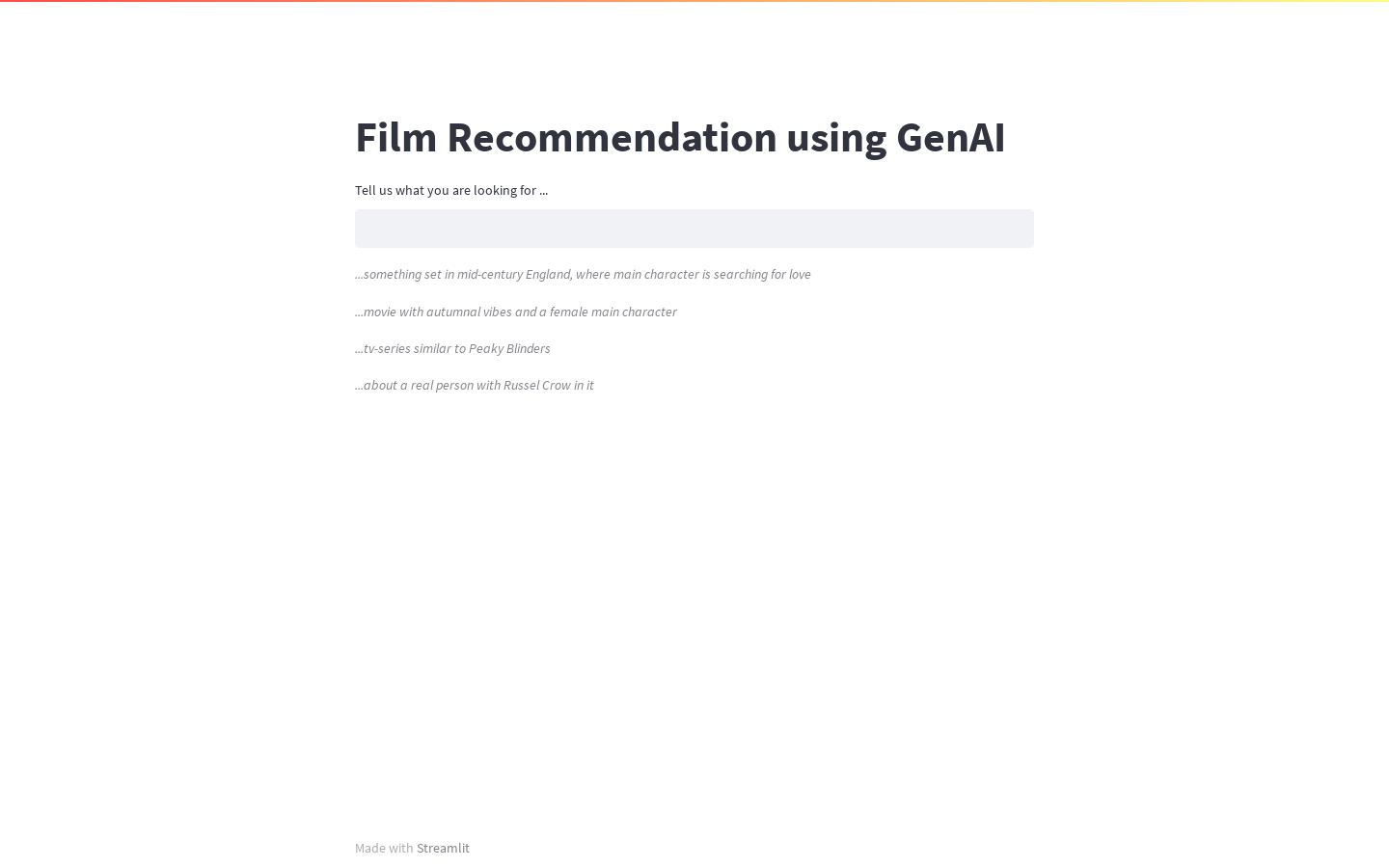 Film Recommender