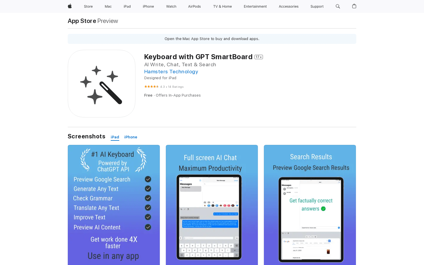 Keyboard with GPT SmartBoard