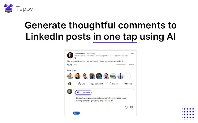 Tappy - Your AI LinkedIn Comments Assistant