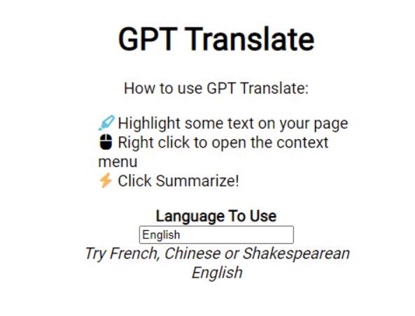 GPT Translate