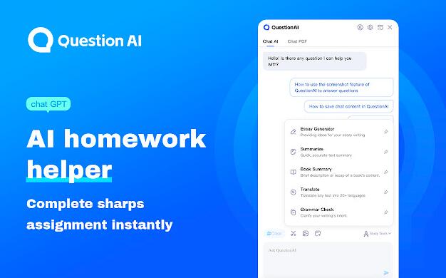 QuestionAI Homework GPT4 Powered AI Assistant