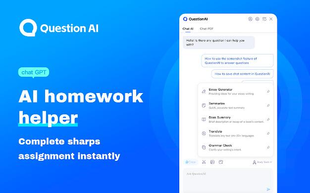 QuestionAI Homework GPT-4 Powered AI Assistant