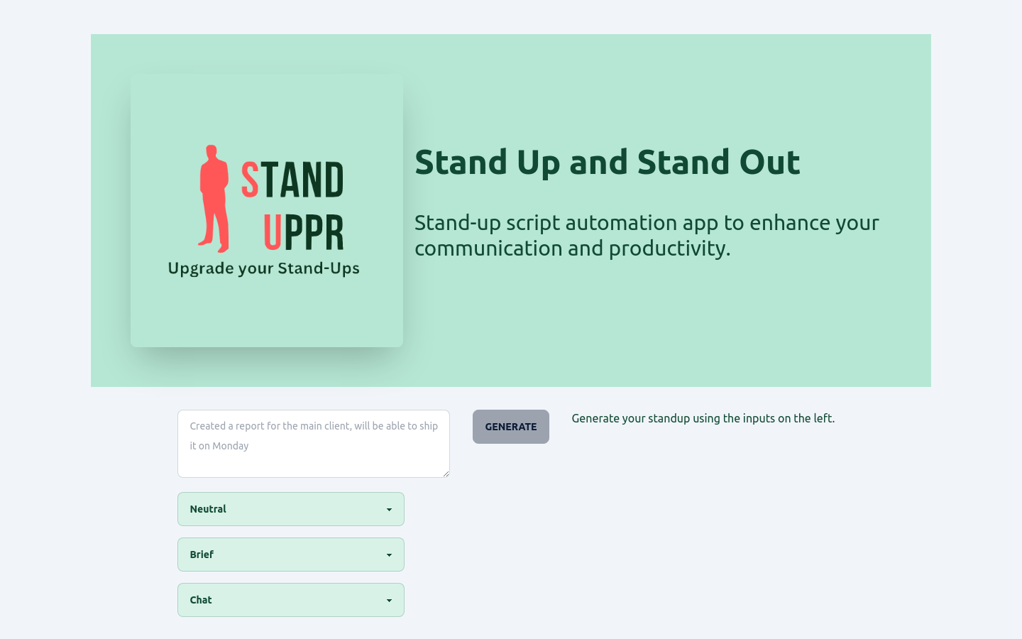 StandUppr