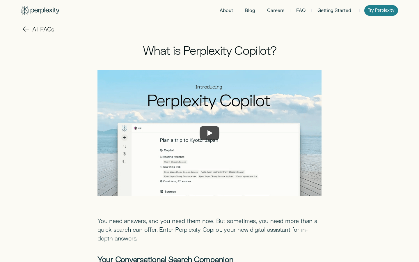 Perplexity Copilot