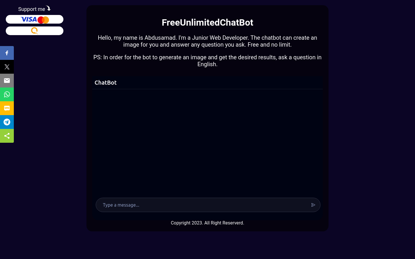 FreeUnlimitedChatBot