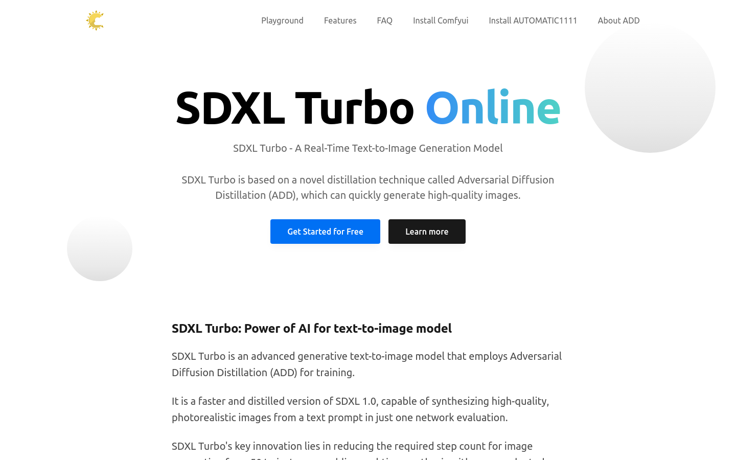 SDXL Turbo Online