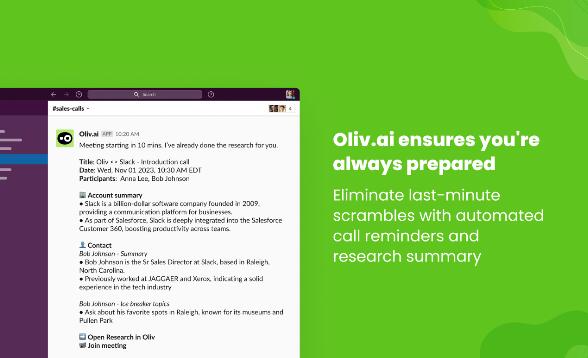 Oliv.ai - Your AI Companion for Sales Success