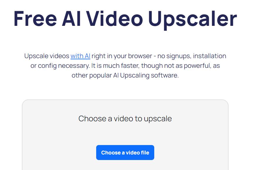 Free AI Video Upscaler