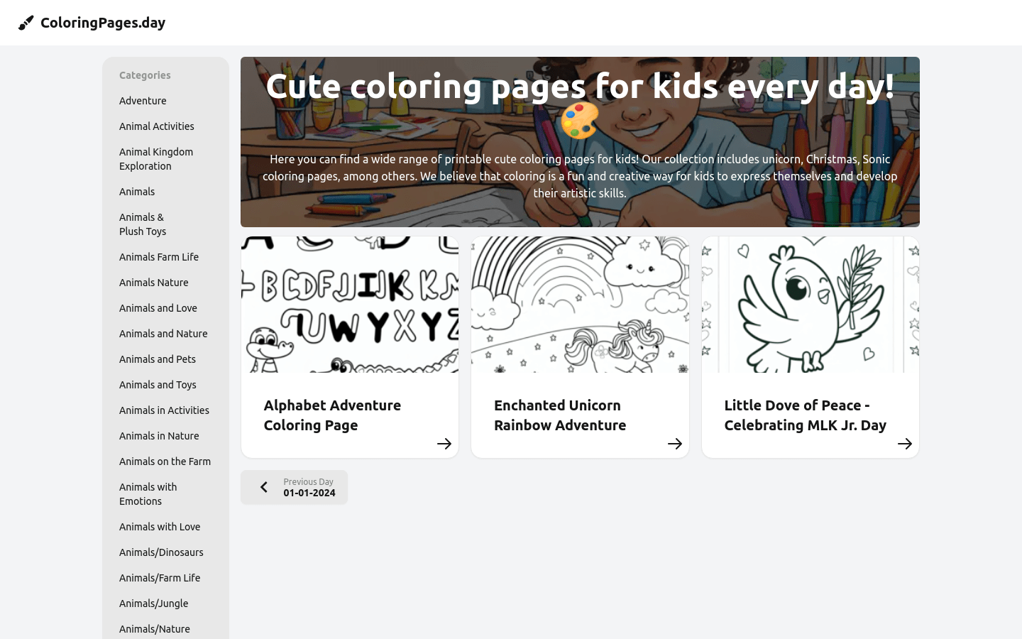 Coloring Pages Every Day