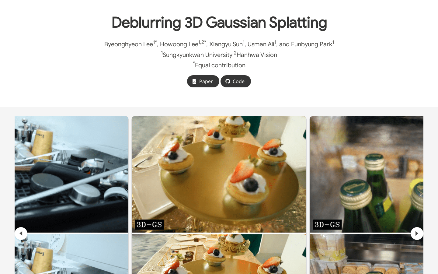 Deblurring 3D Gaussian Splatting