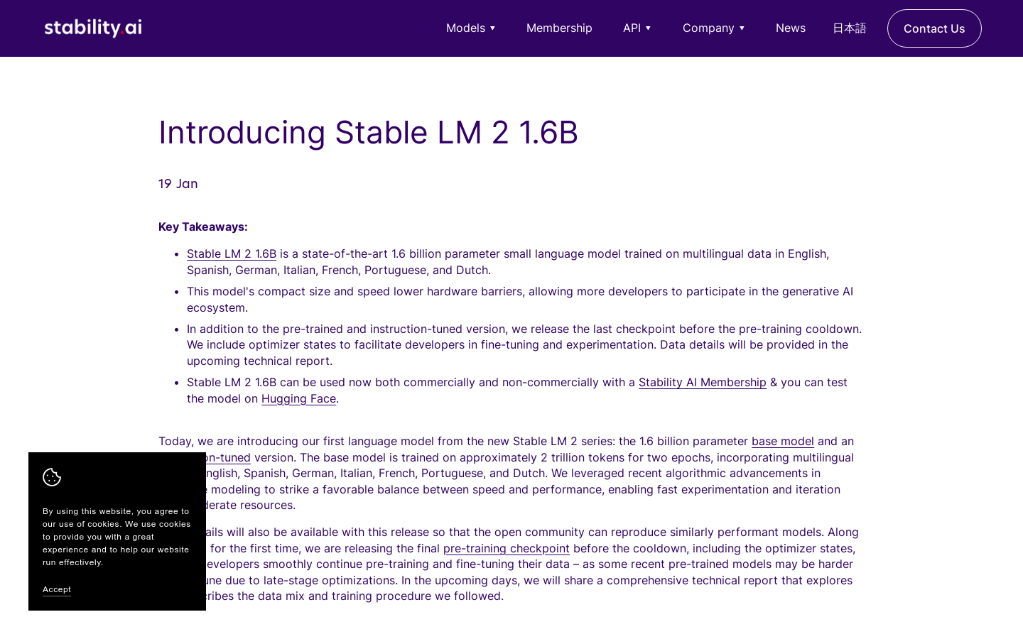 Stable LM 2 1.6B