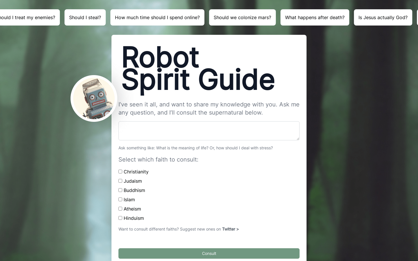 Robot Spirit Guide