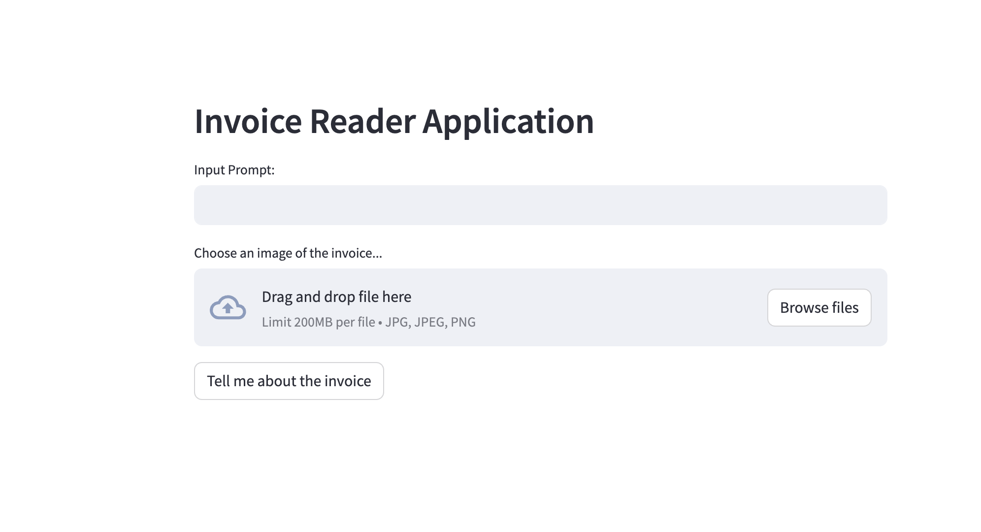 Gemini Pro Vision Invoice Reader