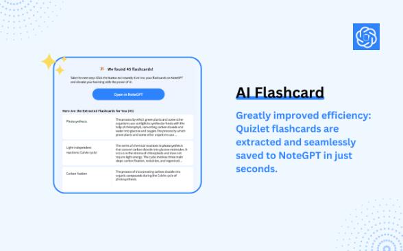 NoteGPT: AI Flashcard for Quizlet and Cram