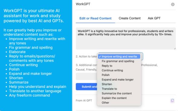 WorkGPT - Your Ultimate AI GPT for Work