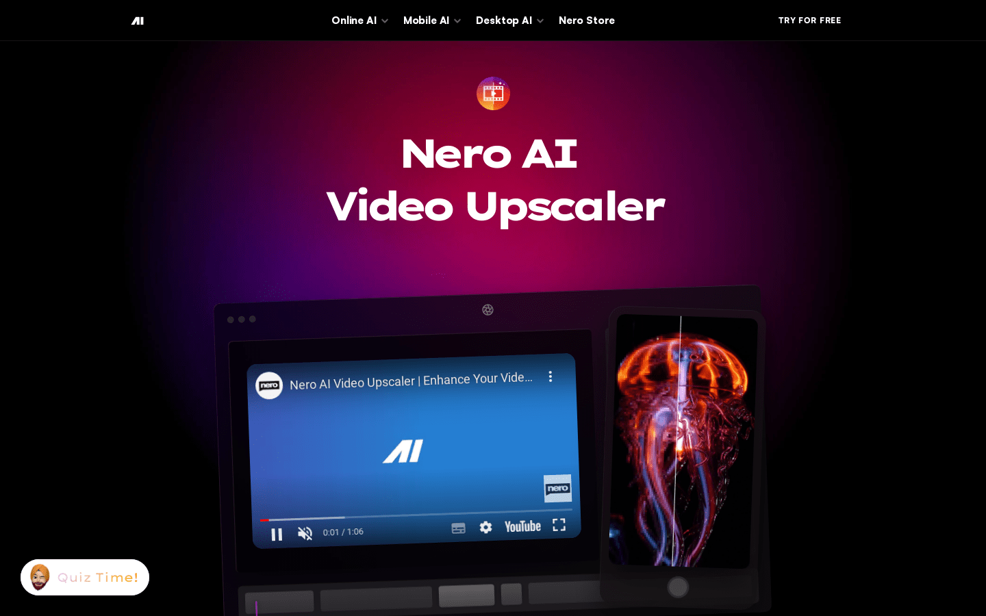 Nero AI Video Upscaler